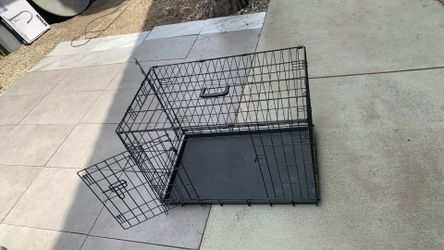 2 Doors Dog Cage For Medium Dog Size 19 X30 & 21 1/2 Inch High 
