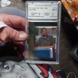 2001 UPPER DECK TIGER WOODS Graded Rookie