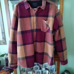 Flannel style jacket button up.