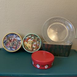 Christmas Cookie Tins-All $4