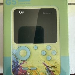 G5 3-Inch Full-Color Screen Handheld Retro Game Console with 500 Preloaded Games and Rechargeable Battery