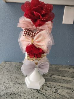  Baby Girl Headbands With Stand 