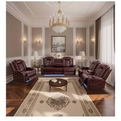 3 Piece Recliner Set 