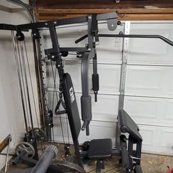 Home Gym With Leg Press