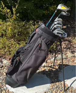 Left-Handed Acuity Turbo Plus golf set (NIKE SQ Driver+3w+5i-pw+sw+putter+stand bag)