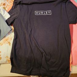 Hurley Men's Tshirts Size Large Color Are In Black And 1 In Burgundy Like New Condition 
