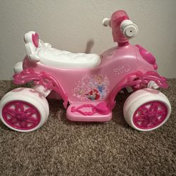 Disney Princess Electric Ride on Quad Toy, for Children Ages 18+ months