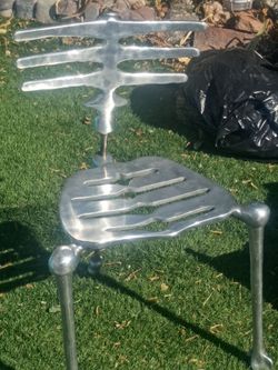 Skeleton Bone Chair Cast Aluminum Novelty Chair