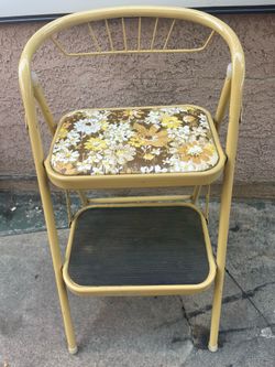 Vintage combo step & stool