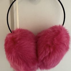 Brand New Stylish Hot Pink Faux Fur Earmuffs – Cozy & Chic Winter Accessory ✨