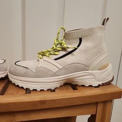 Coach C245 High Top Knit Runner | Color: Cream | Size: 8 Incredible Condition