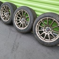 Wheel 15x8 4 Lugs Universal New 4 rims and tires new