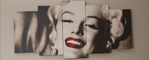 Marilyn Monroe 48 by 12 in wide $25