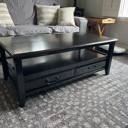 Coffee Table - Black/ Dark Brown
