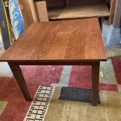 Mid-Century Modern Wood Table 24”x24”