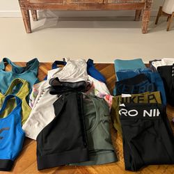 Bag of Nike activewear.