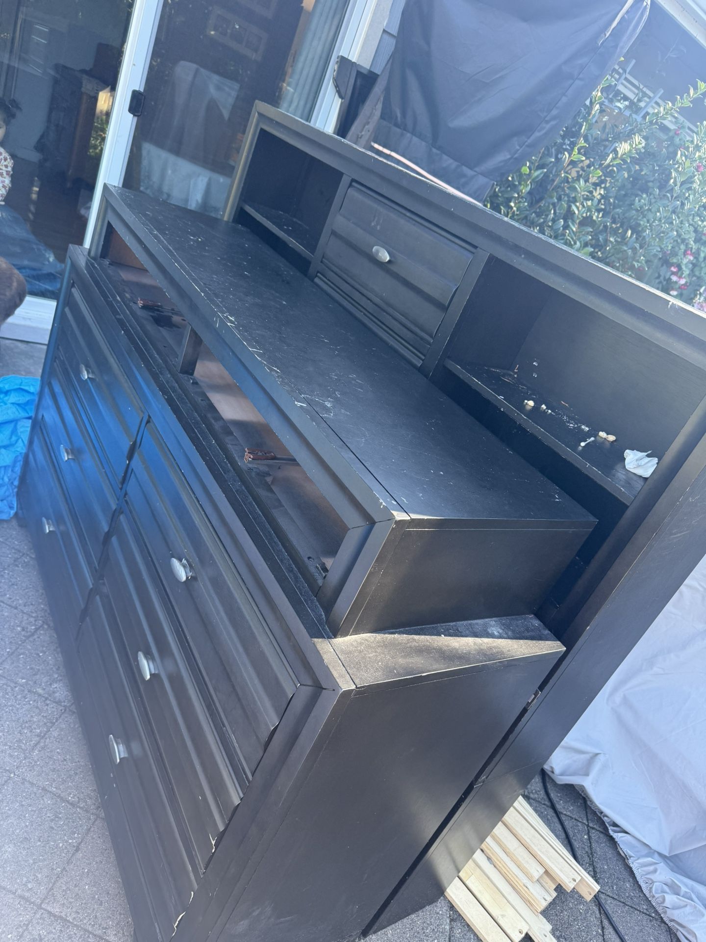 Free Bed Frame and Dresser 2 Yrs Old