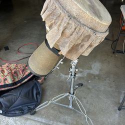 Tambor Djembe Con Base Y Bolsa