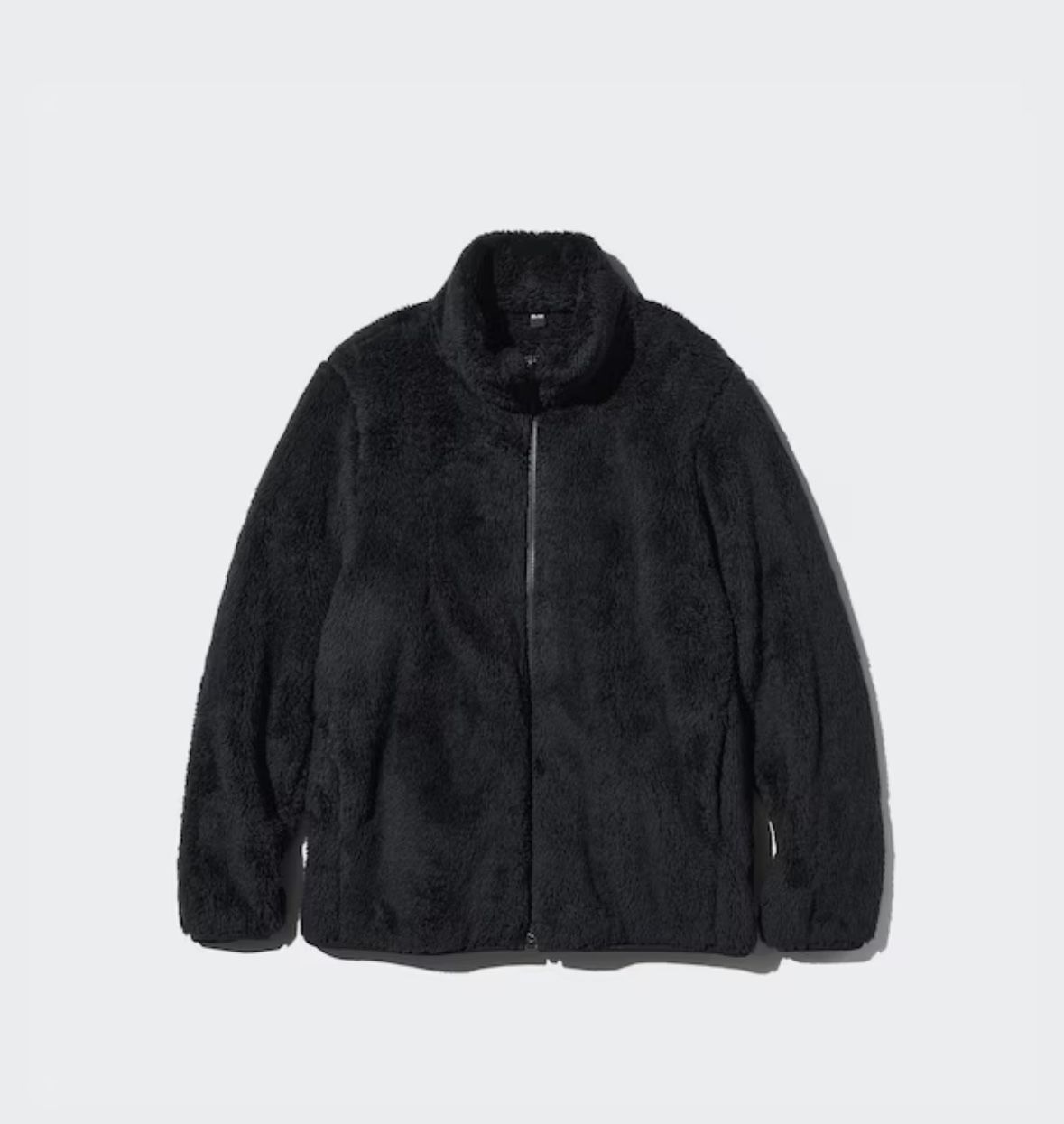 Uniqlo Men’s Fluffy Yarn Black Jacket L Large