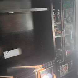 Entertainment center Solid Cherry wood