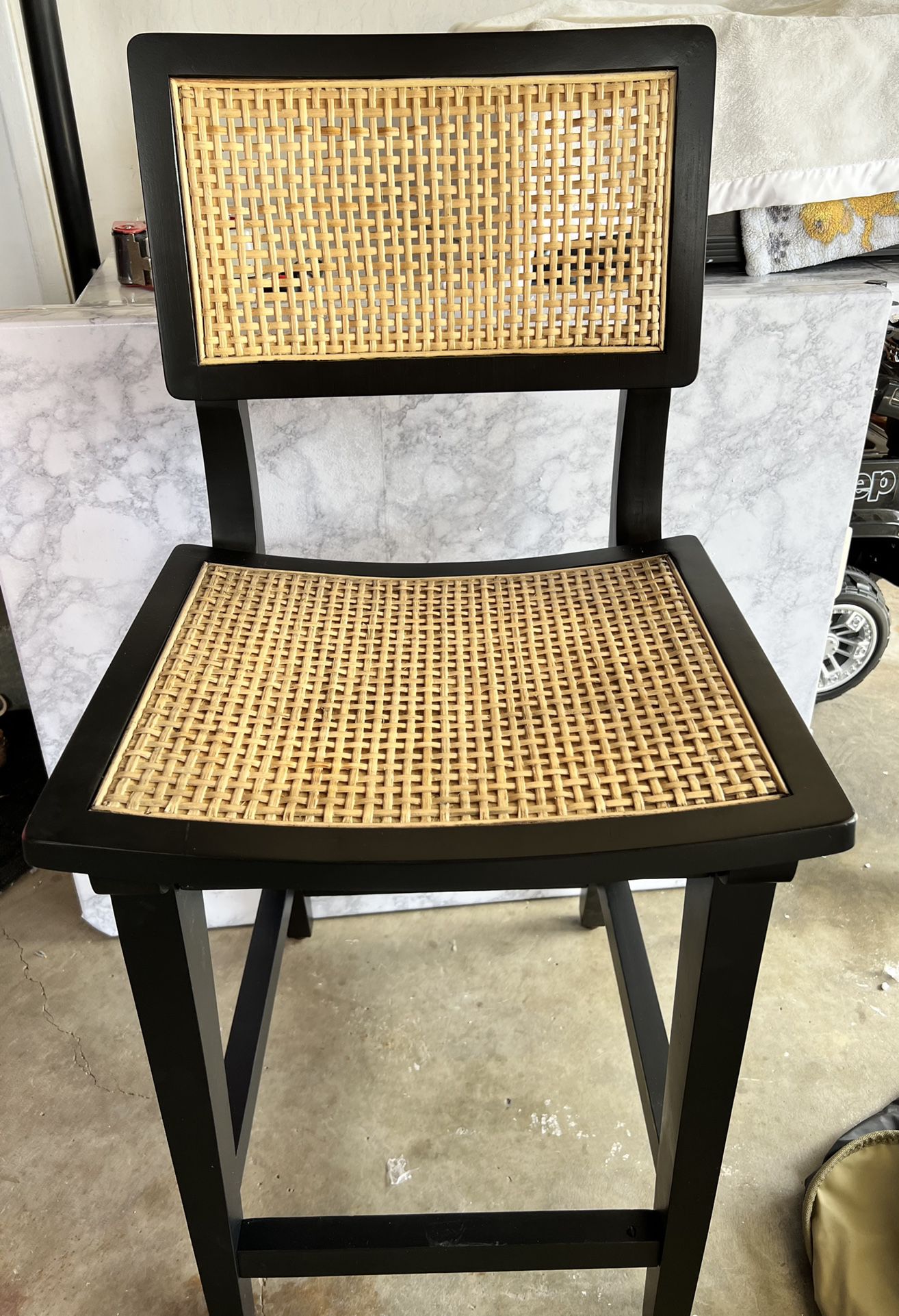 Tormod Backed Cane Counter Height Stool 