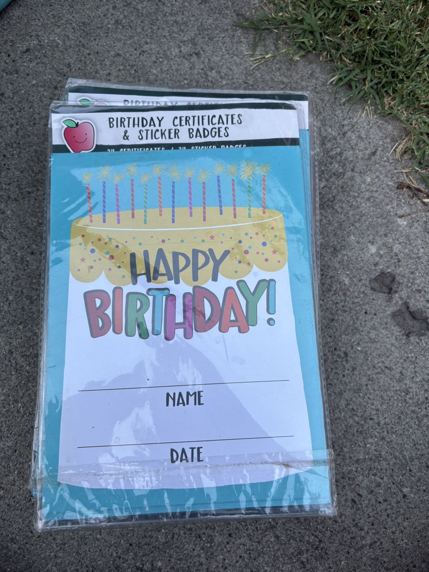 Happy Birthday & Sticker Badges 24ct Packages