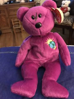 Collectible: Millennium beanie baby.
