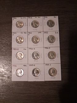 Lot of 12 silver Quaters