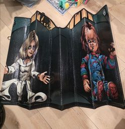 Chucky and Tiffany Car Windshield Sun Shade