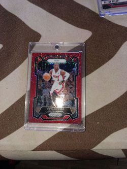 Dwyane Wade Panini Prizm Red Sparkle Trading Card