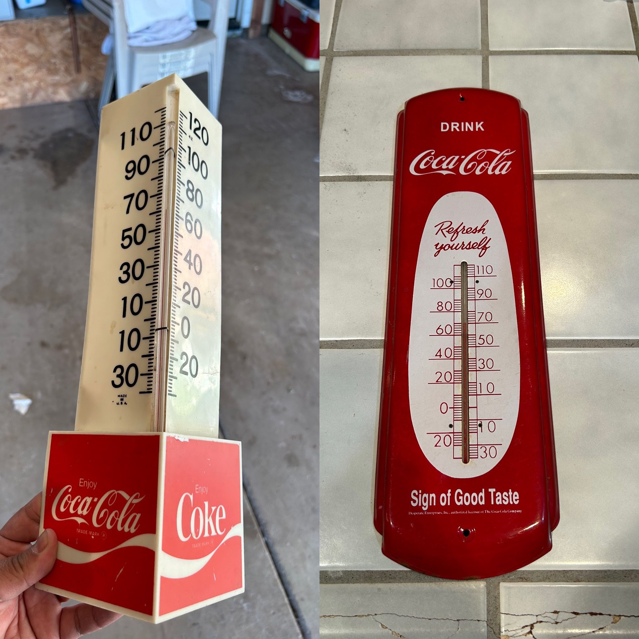 Coca Cola Thermometers