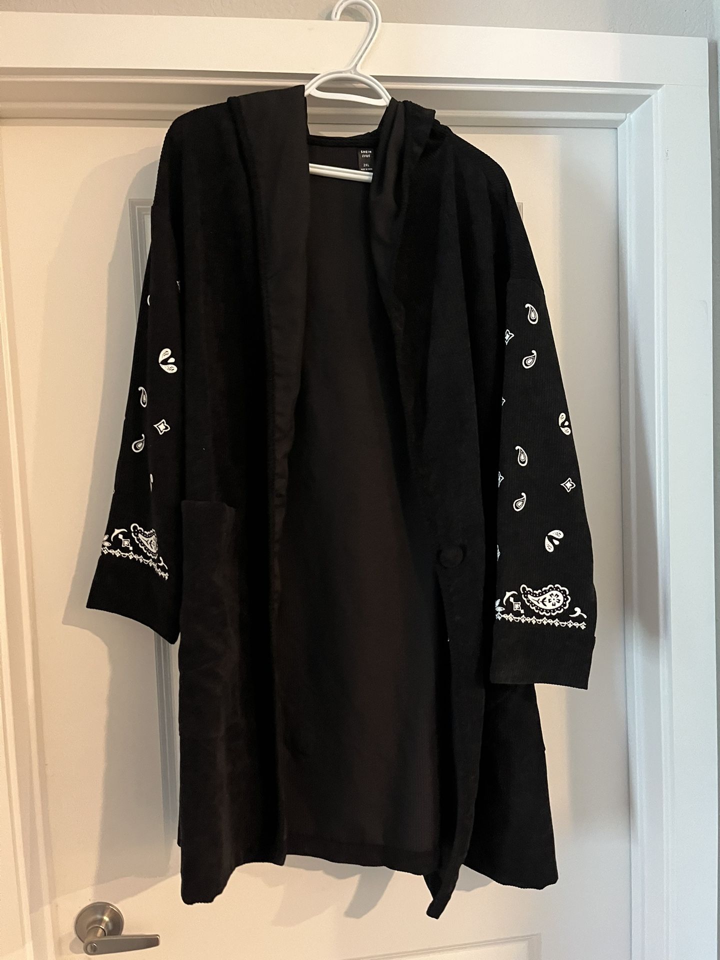 Black Design Corduroy Jacket