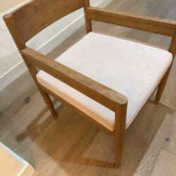 6 Natural Oak Dining Chairs