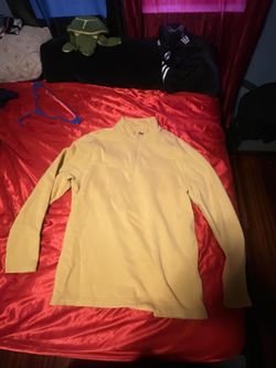 Half-Zip Tan Sweatshirt