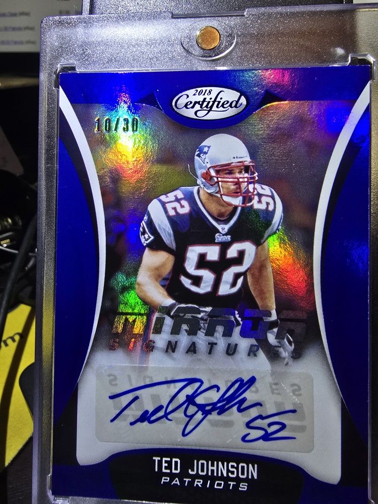 Ted Johnson 2018 Panini Certified Mirror Signatures