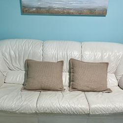 White Leather Couch