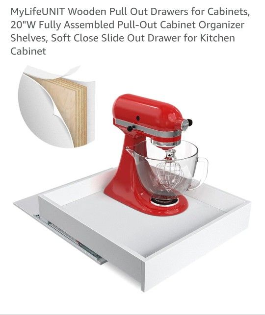 Wooden Pull Out Drawer for Cabinet.