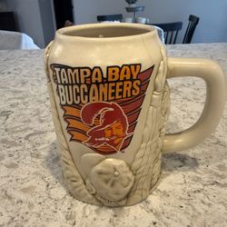 Tampa Bay Buccaneers Ceramic Beer Stein Mug NFL. 6 Inches. 