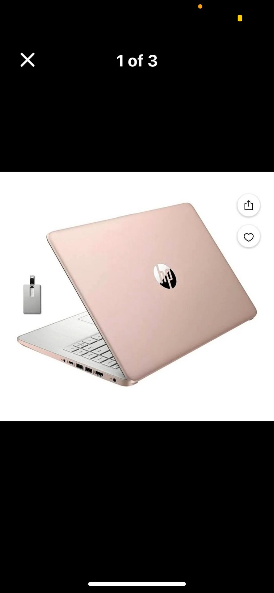✨ HP 14″ Rose Gold Laptop – Excellent Condition ✨