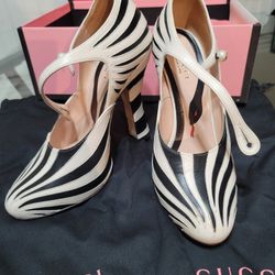Gucci Black White Malaga Kid/Mystic Pumps