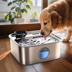 Dog Water Fountain for Large Dogs, 10L/2.6Gal Dog Fountain Water Bowl with Multi-Filtration & Deeper Drinking Aera, Large pet Water Fountain with Wate