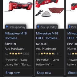 Milwaukee M18 Cordless Multi Tool 20v (TOOL ONLY*