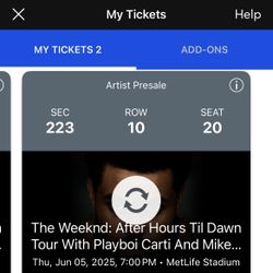 The Weeknd: After Hours Tour 6/5/24