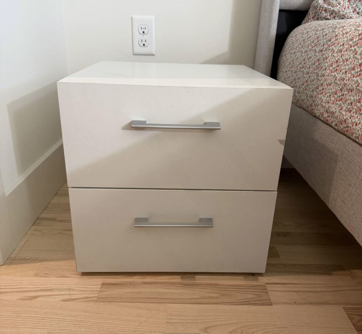 White Bedside Table / Nightstand