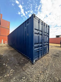 40FT HIGH CUBE SHIPPING CONTAINER – CLEAN EXTERIOR | WIND & WATERTIGHT | HEAVY DUTY STORAGE