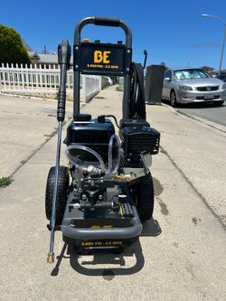 BE Power Pressure Washer 3400 PSI 2.4 GPM Gas Powered
