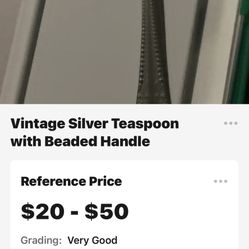 Vintage Silver Teaspoons 