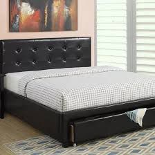 Black queen bed