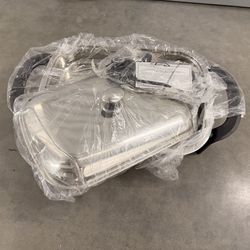 Rectangular Electric Skillet Stainless Steel w/ Glass Lid New Open Box