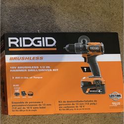 Ridgid Hammer Drill Driver Kit 